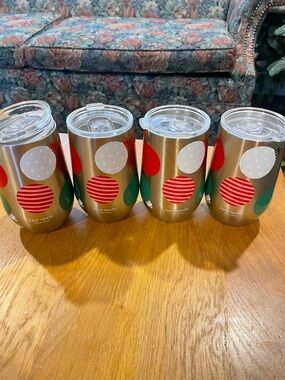 kate spade Gold Holiday Dot Insulated Tumbler - Red/Green